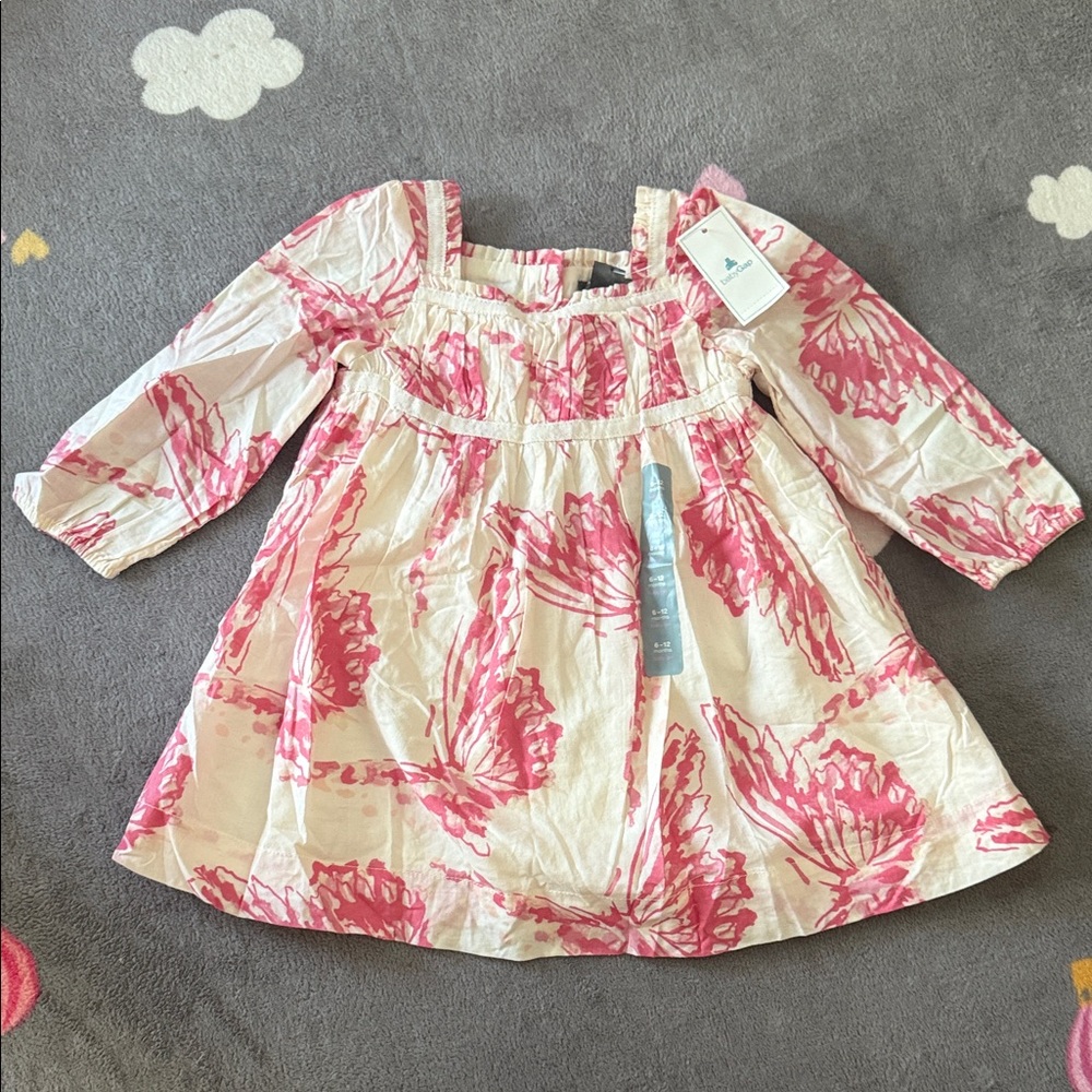 GAP Pink and Cream Floral Dress